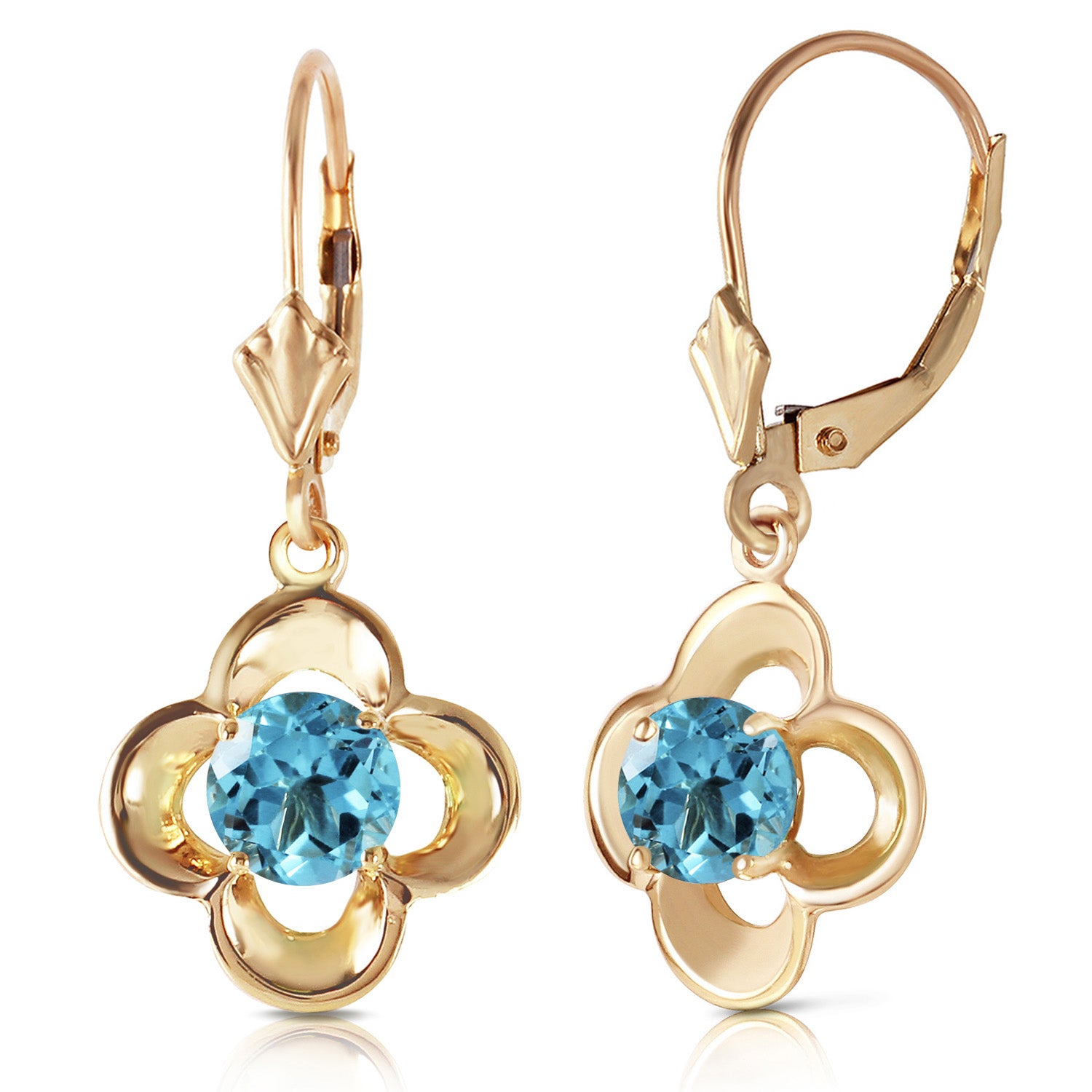 Autumn Serenity Blue Topaz Earrings