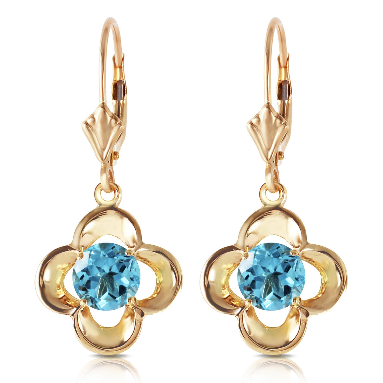 Autumn Serenity Blue Topaz Earrings