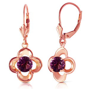Autumn Serenity Amethyst Bloom Earrings