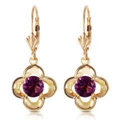 Autumn Serenity Amethyst Bloom Earrings