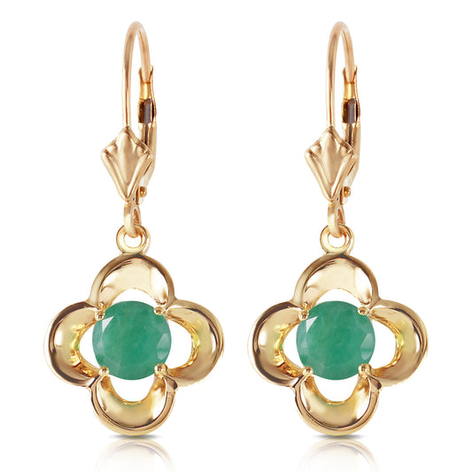 Bloomstone Blossom Emerald Earrings