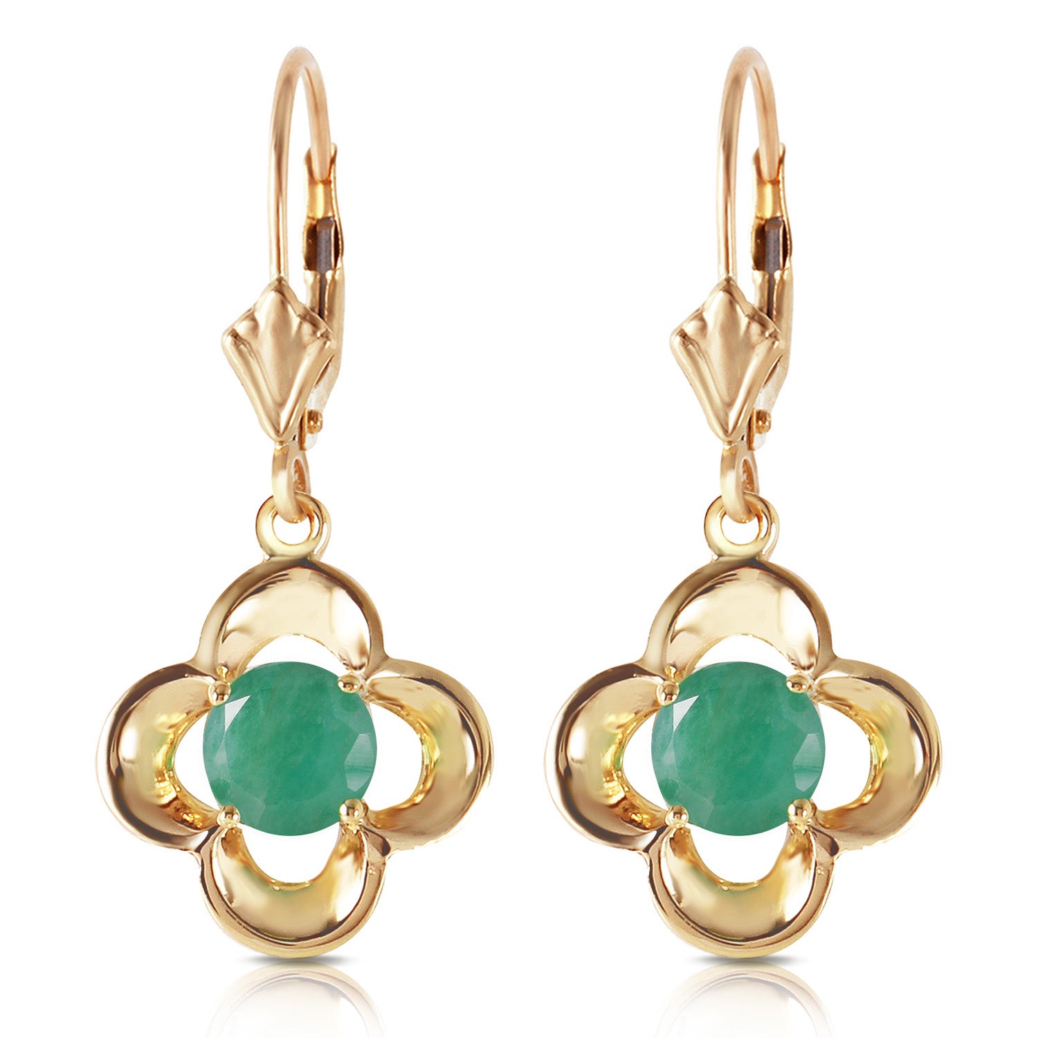 Autumn Serenity Emerald Earrings