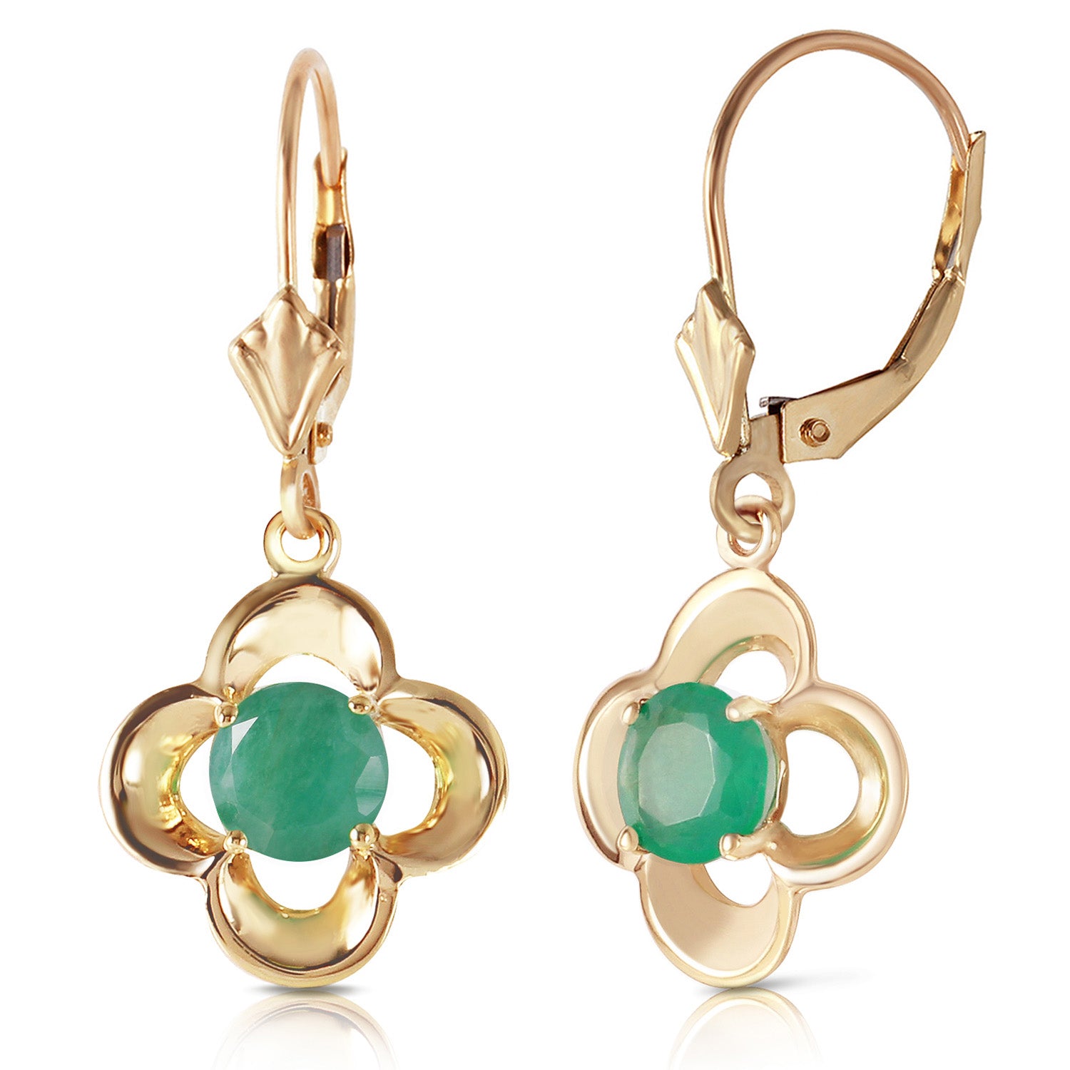 Autumn Serenity Emerald Earrings