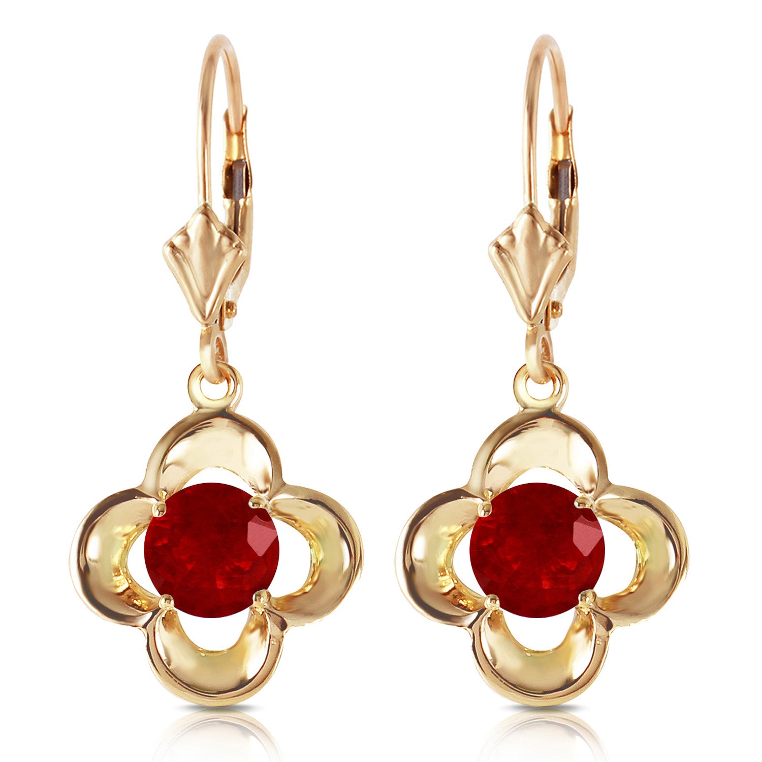 Autumn Serenity Ruby Earrings