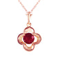 Autumn Serenity Ruby Necklace