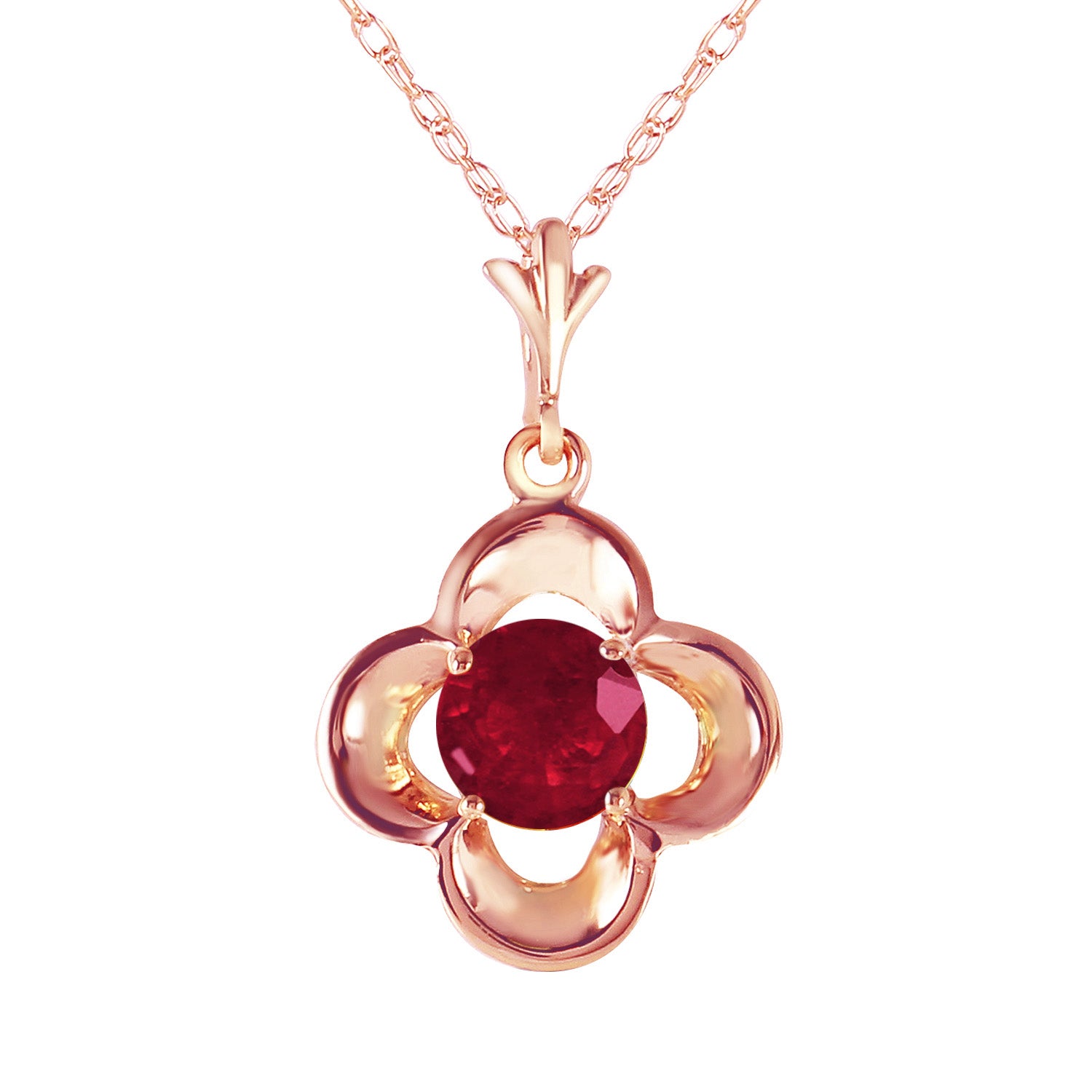 Autumn Serenity Ruby Necklace