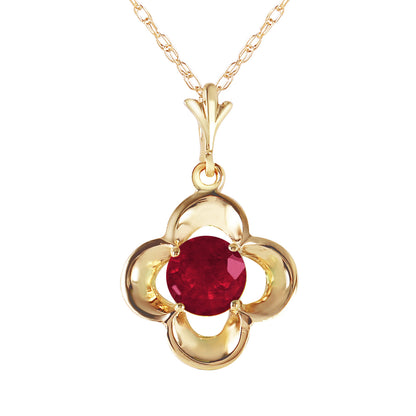 Autumn Serenity Ruby Necklace