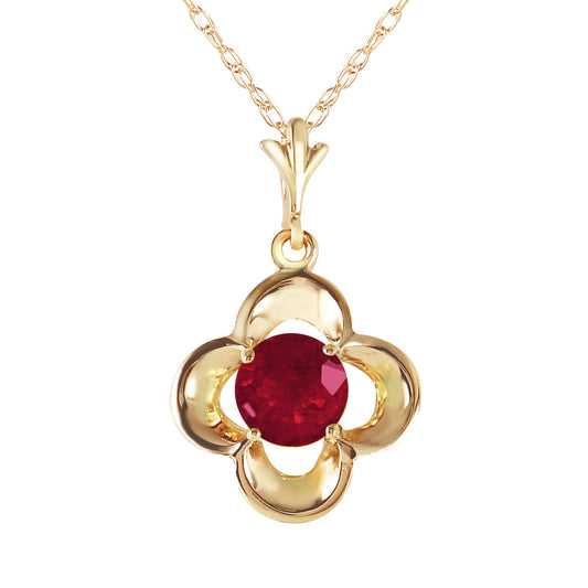 Autumn Serenity Ruby Necklace