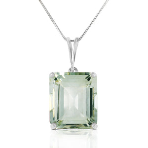 Shimmering Cuts Green Amethyst Necklace
