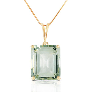 Shimmering Cuts Green Amethyst Necklace