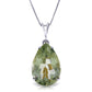 Hidden Light Green Amethyst Necklace