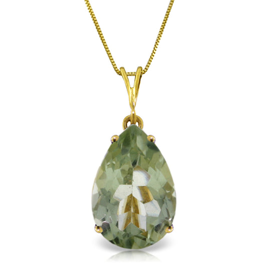 Graceful Pears Green Amethyst Necklace