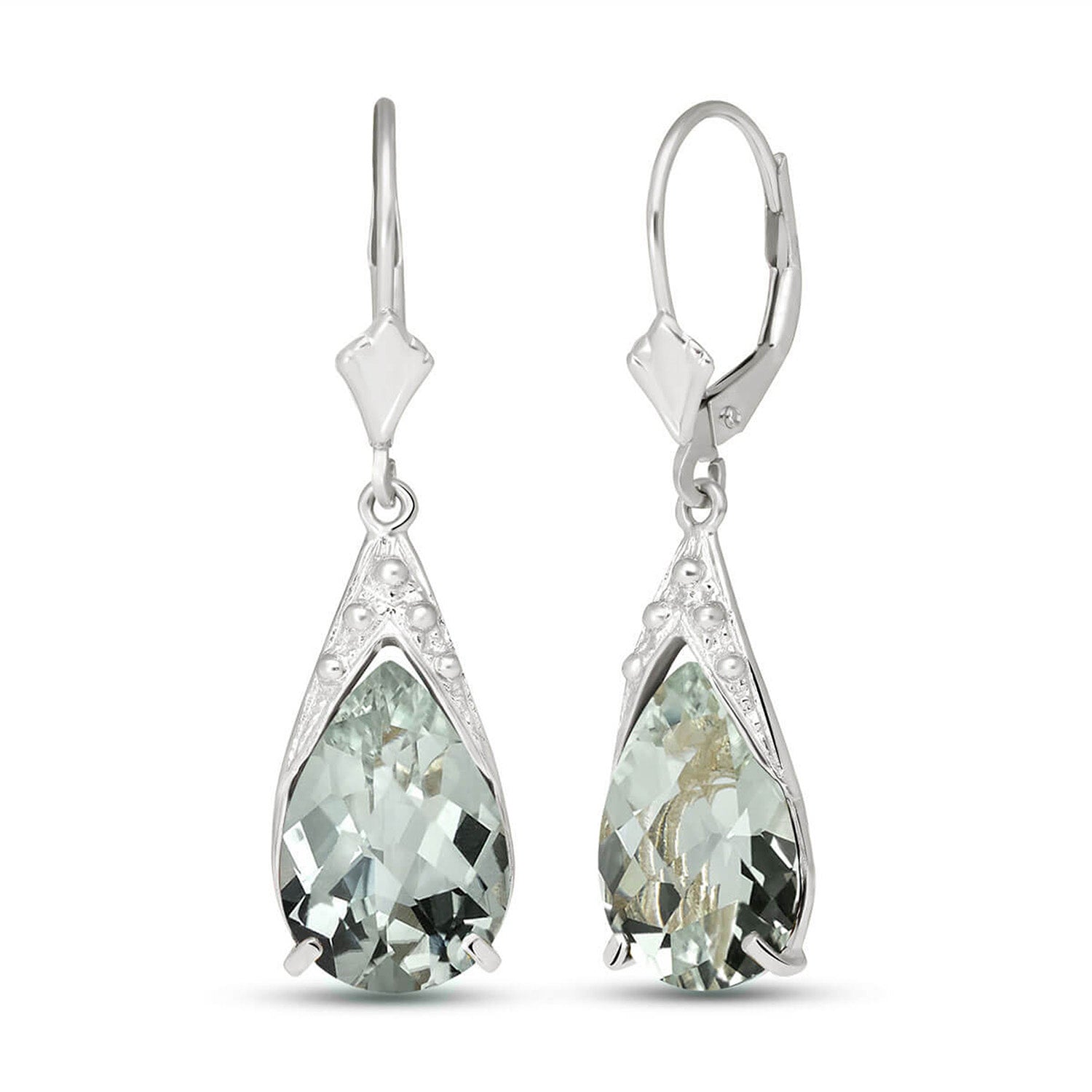 Moonlit Serenity Green Amethyst Earrings