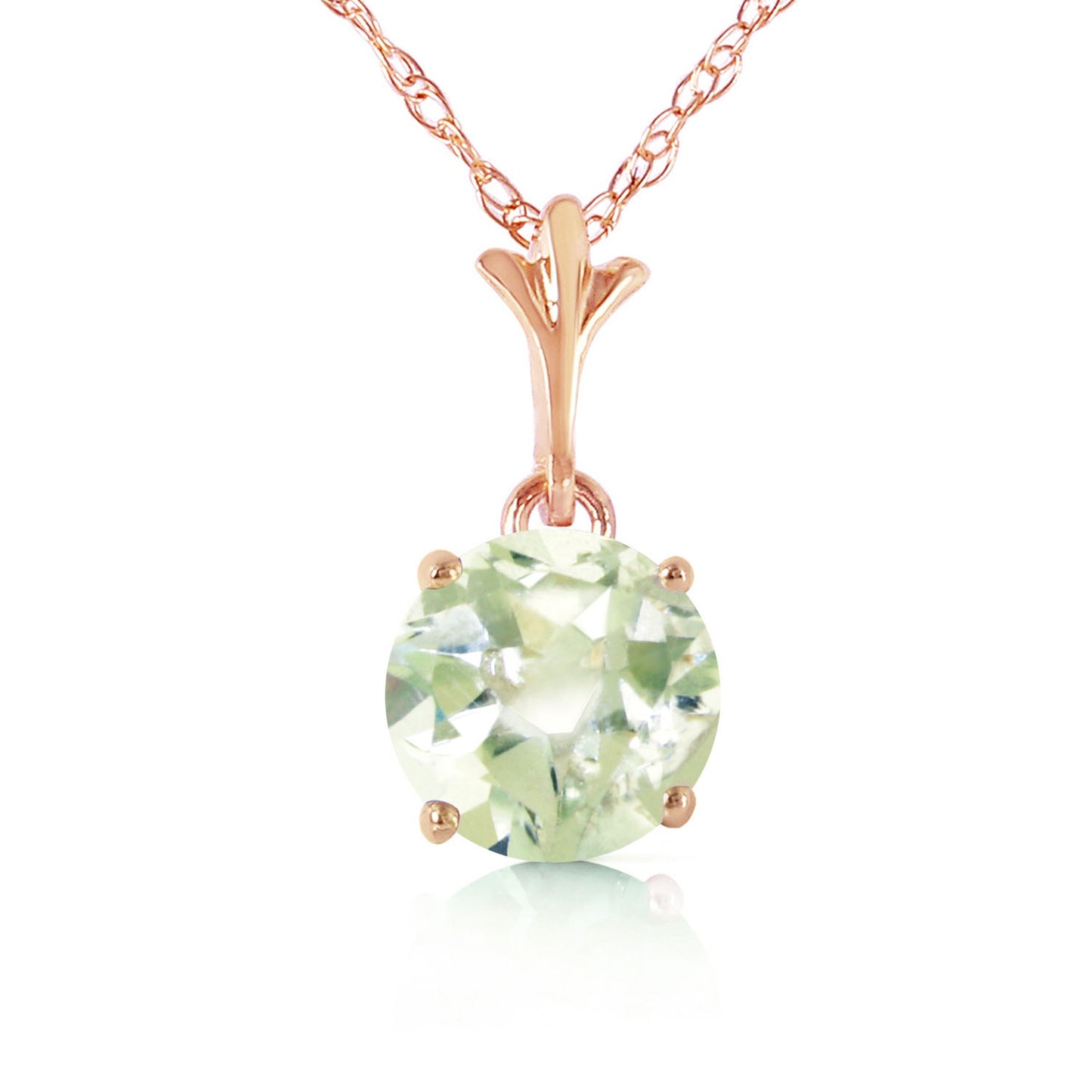 Solo Sphere Green Amethyst Necklace