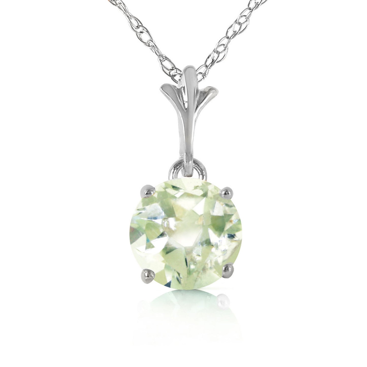 Solo Sphere Green Amethyst Necklace