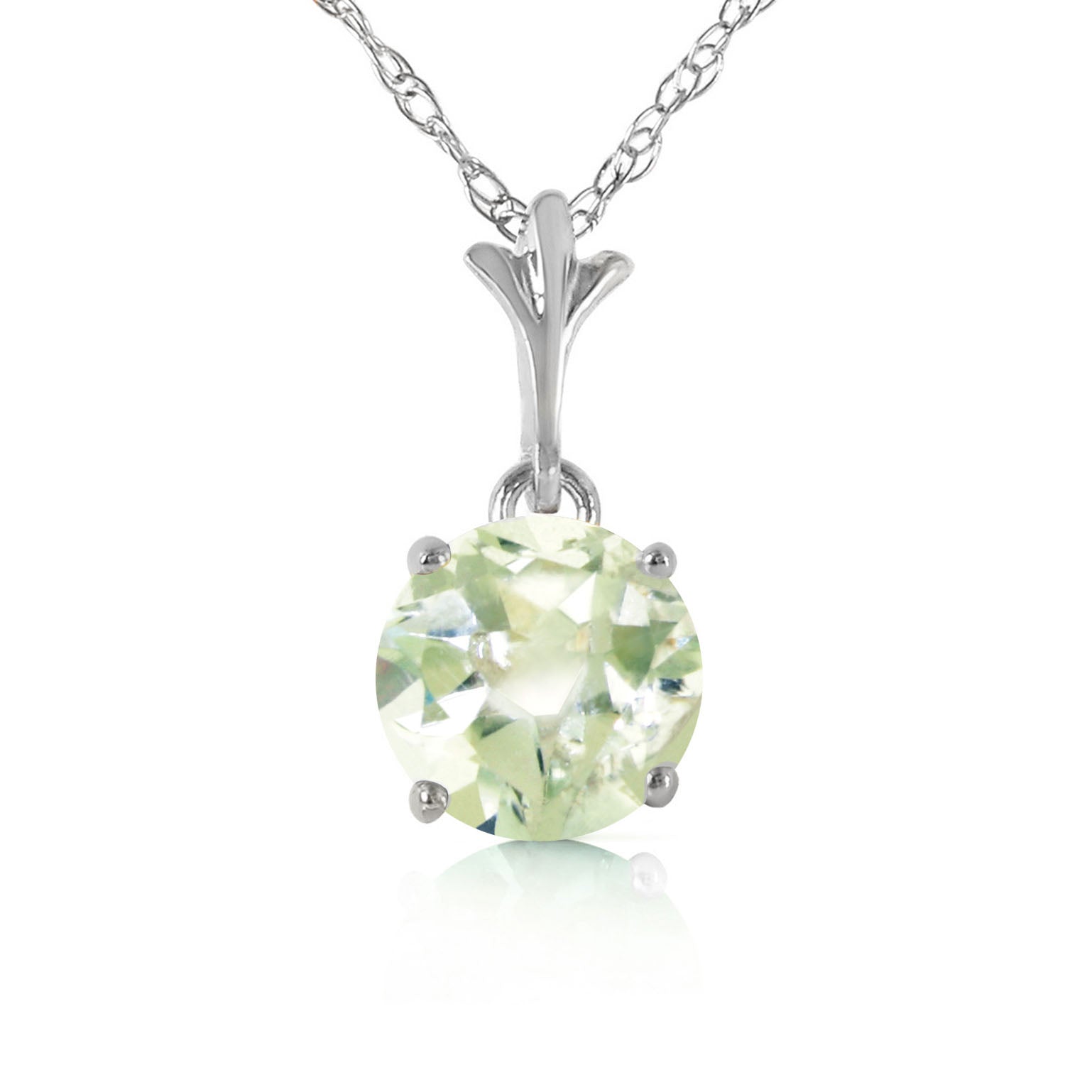 Solo Sphere Green Amethyst Necklace