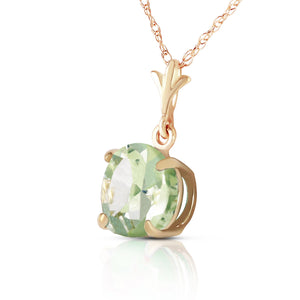 Solo Sphere Green Amethyst Necklace