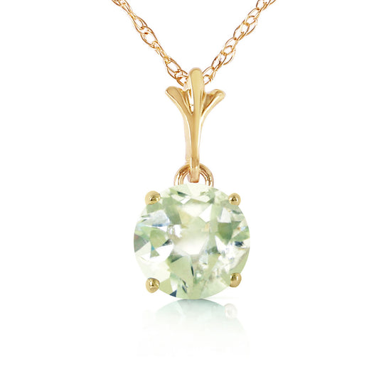 Solo Sphere Green Amethyst Necklace