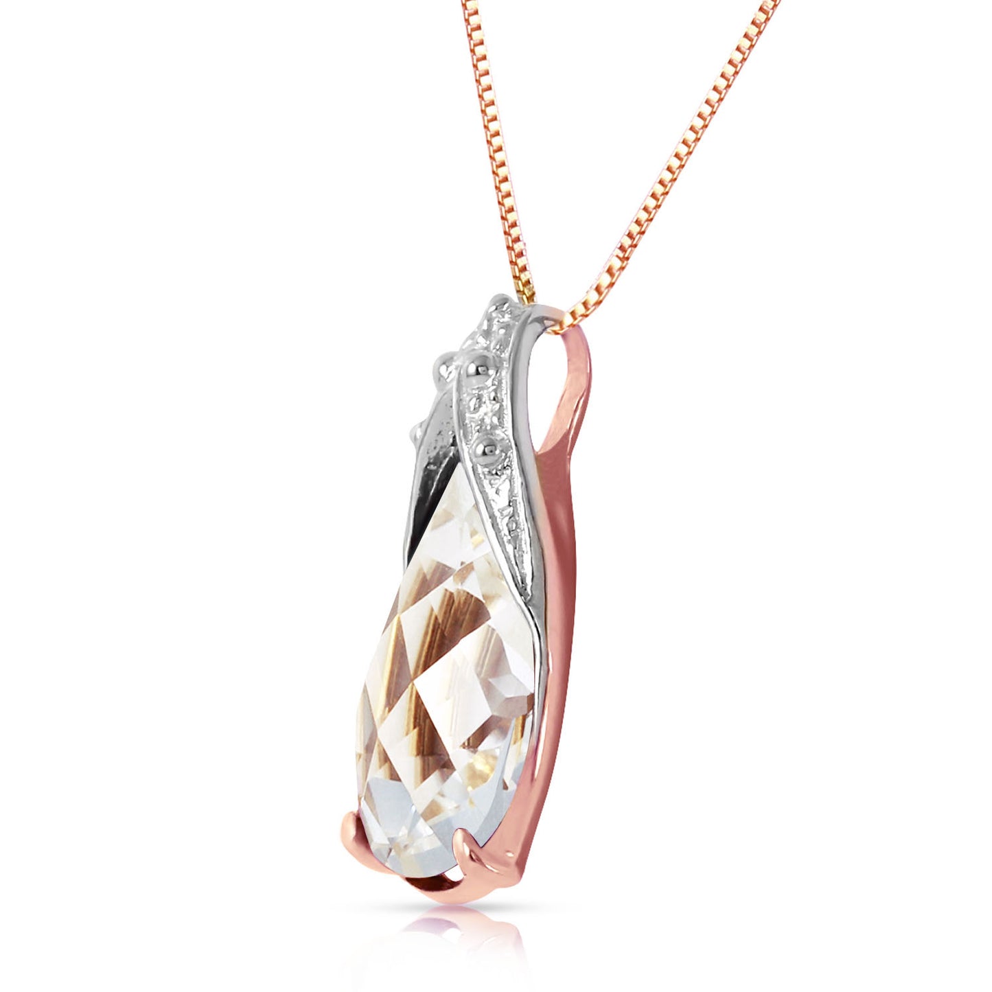 Moonlit Serenity White Topaz Chain