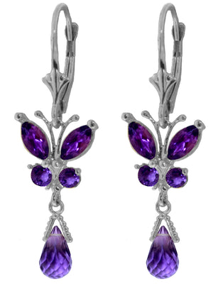 Autumn Breeze Amethyst Earrings