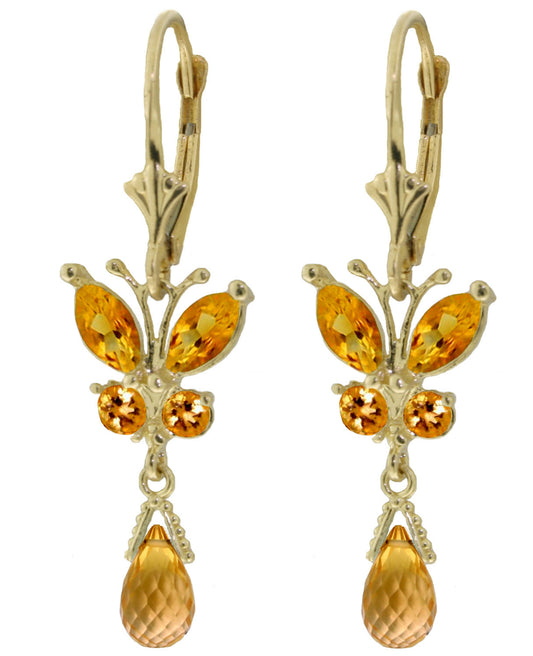 Autumn Breeze Citrine Earrings