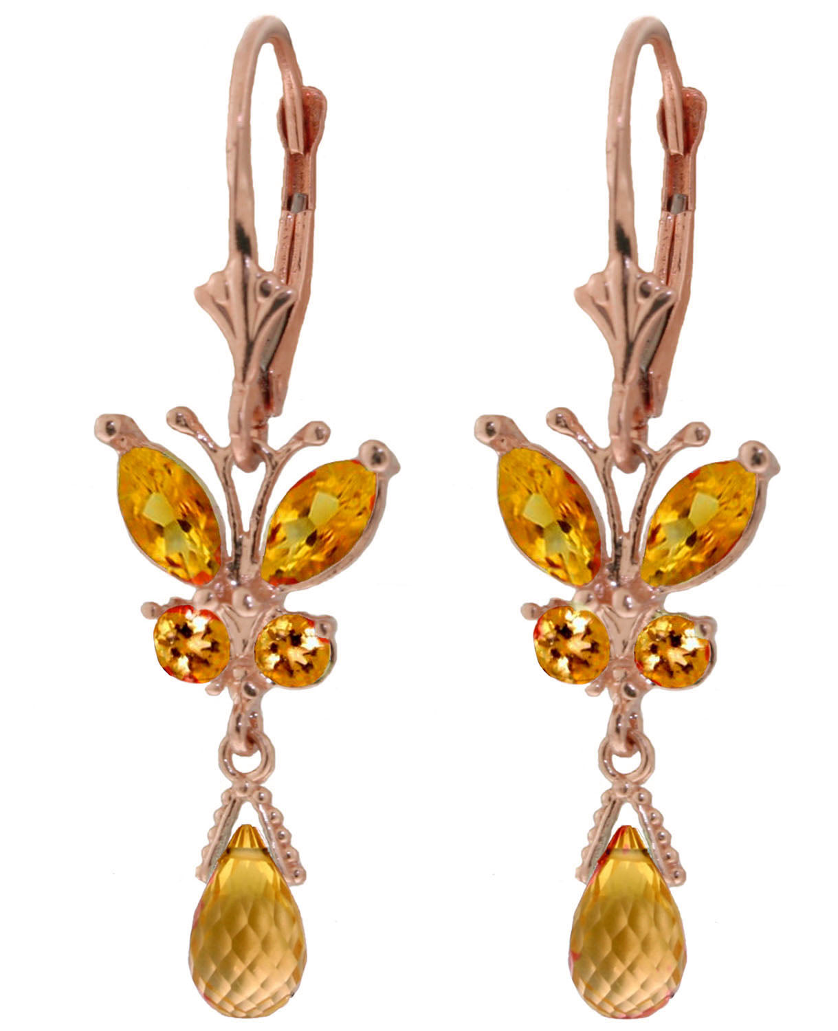 Autumn Breeze Citrine Earrings