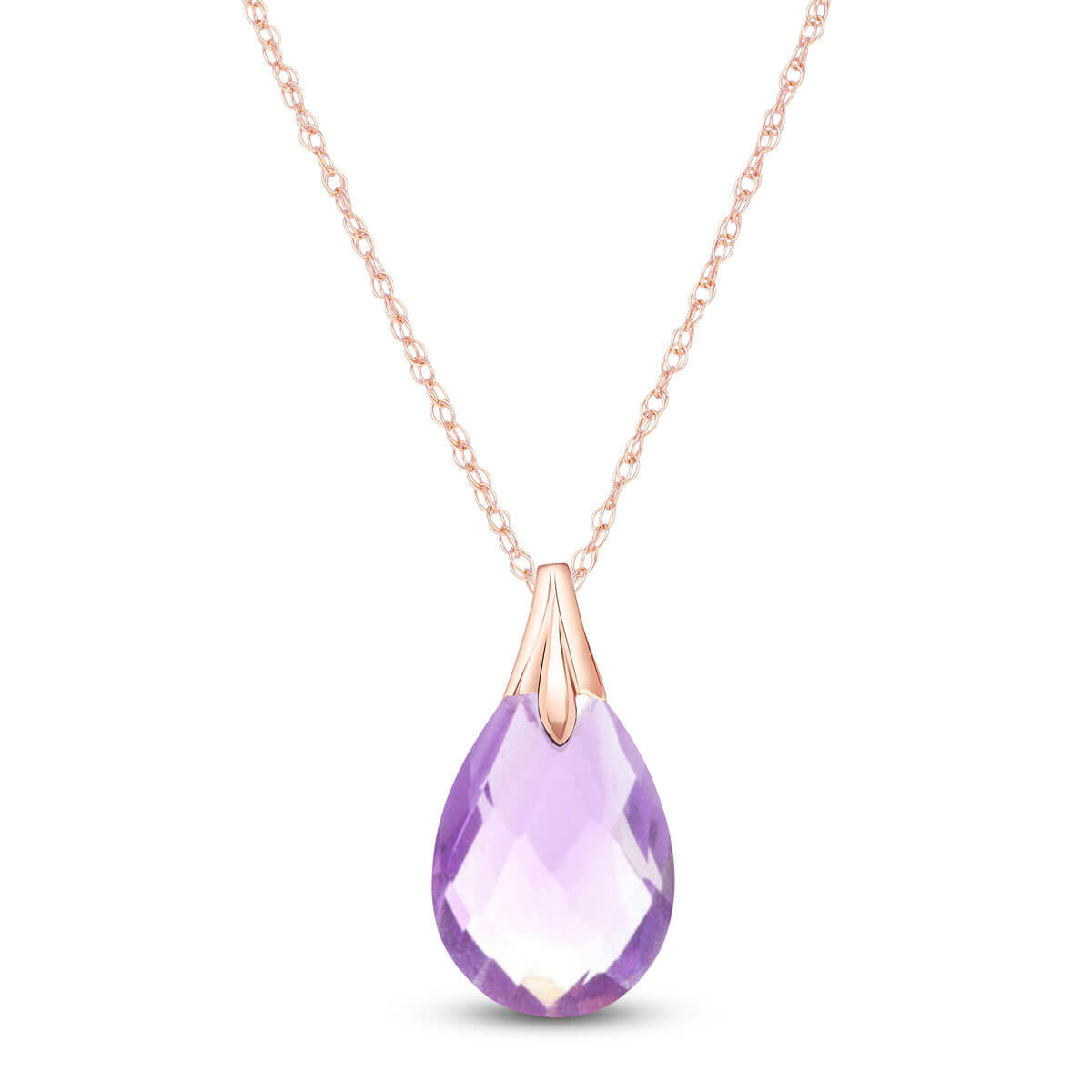 Glistening Glow Amethyst Necklace