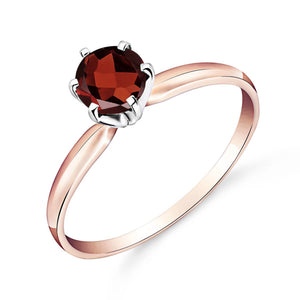 Subtle Serenity Garnet Ring
