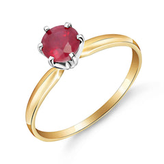 Subtle Serenity Ruby Ring