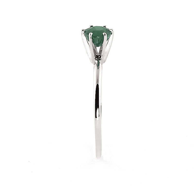 Subtle Serenity Emerald Ring