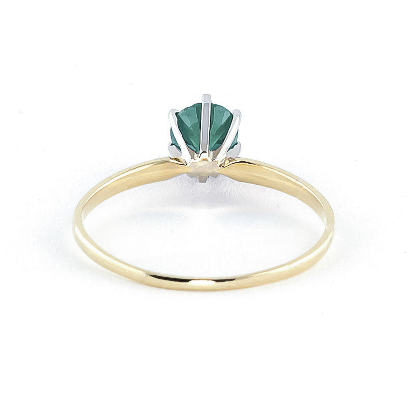 Subtle Serenity Emerald Ring