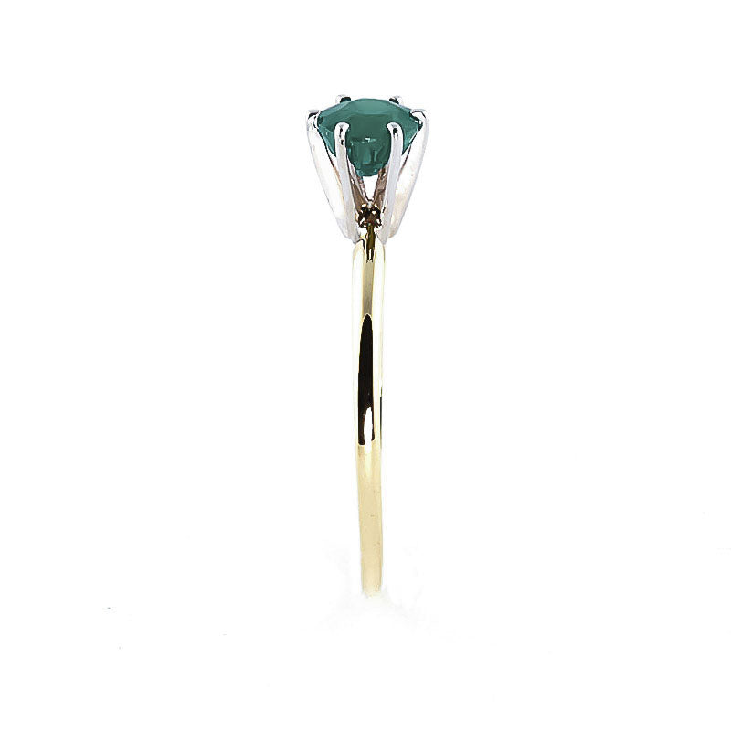 Subtle Serenity Emerald Ring