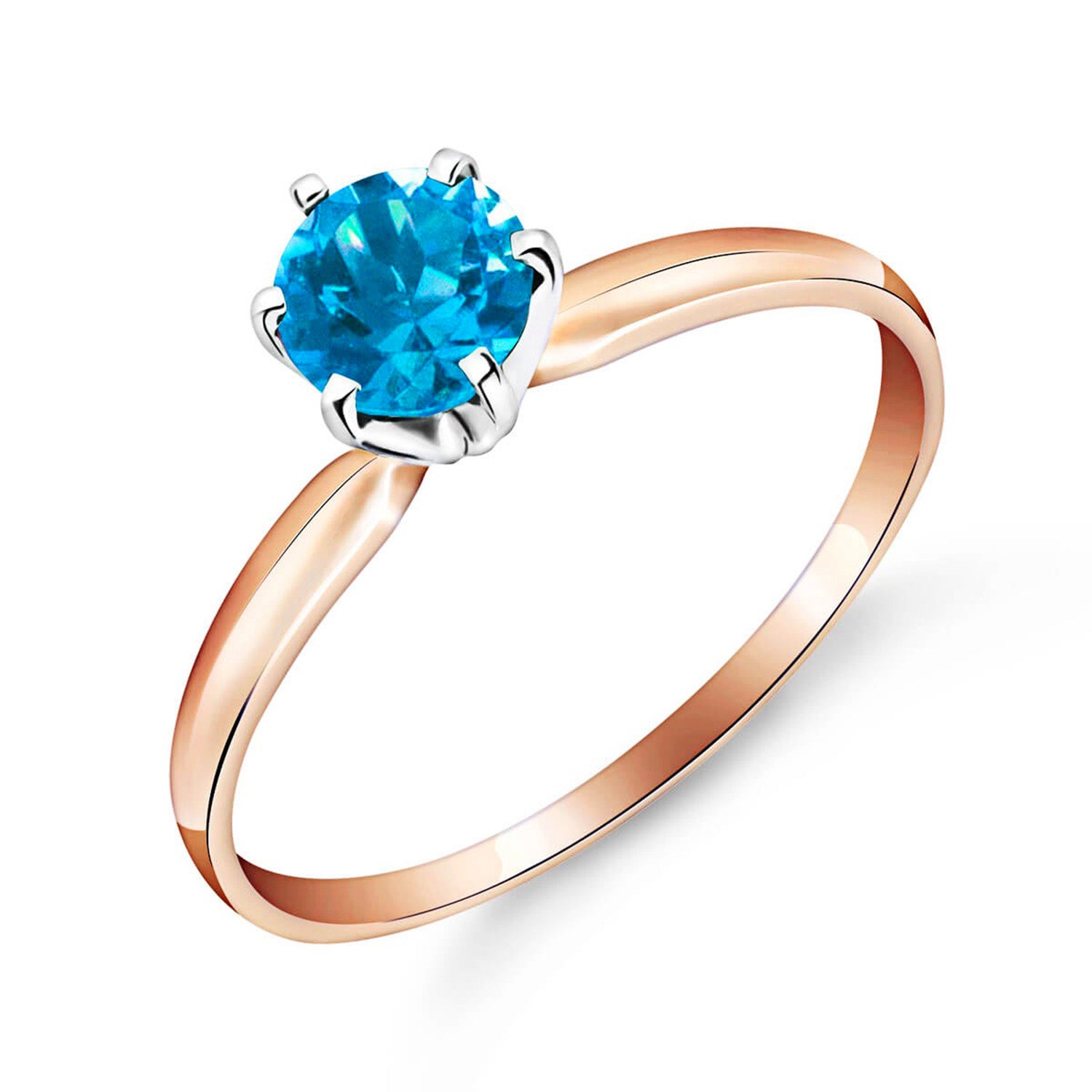 Subtle Serenity Blue Topaz Ring