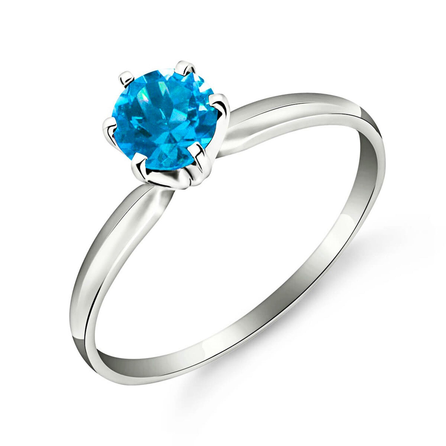 Subtle Serenity Blue Topaz Ring