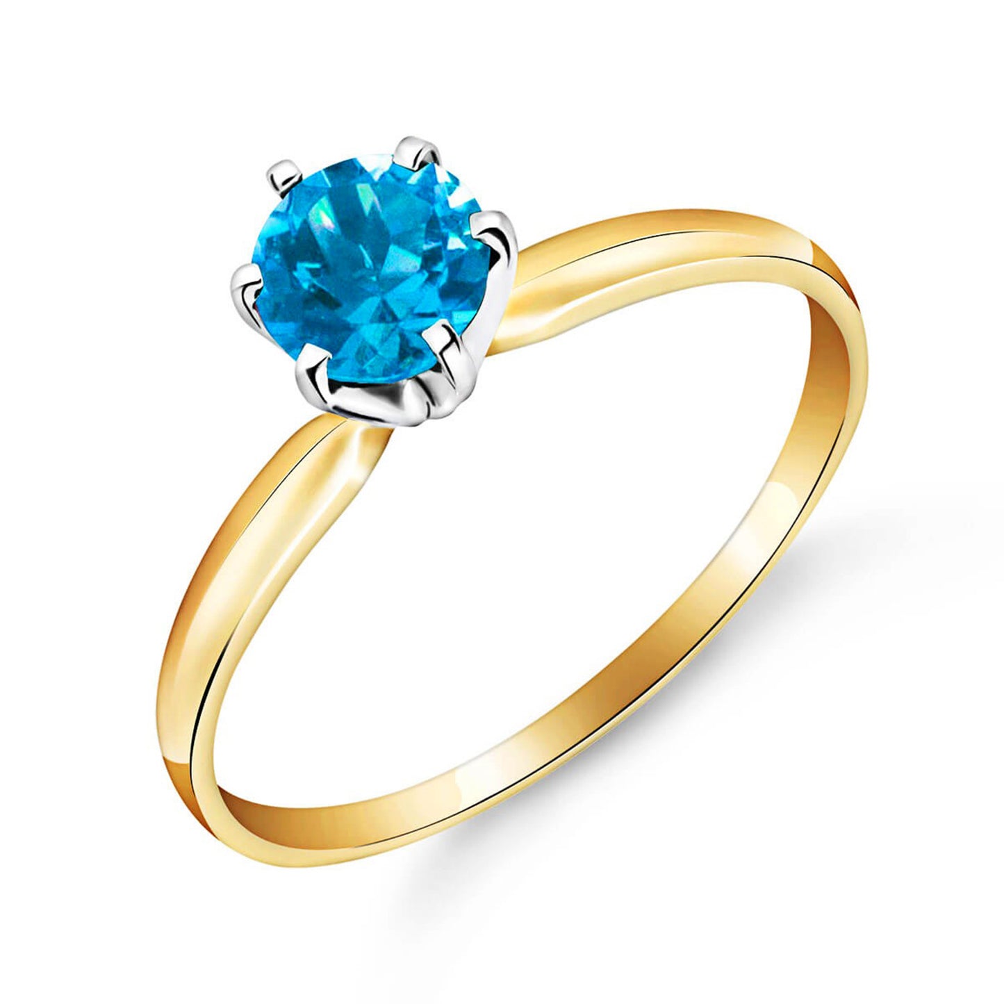 Subtle Serenity Blue Topaz Ring