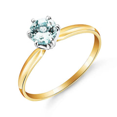 Subtle Serenity Aquamarine Ring