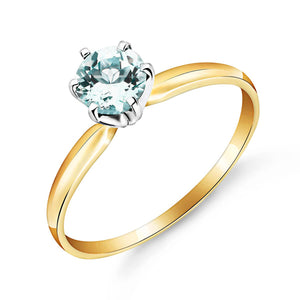 Subtle Serenity Aquamarine Ring