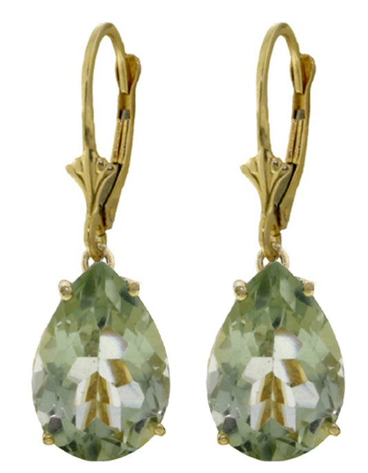 Hidden Light Green Amethyst Earrings