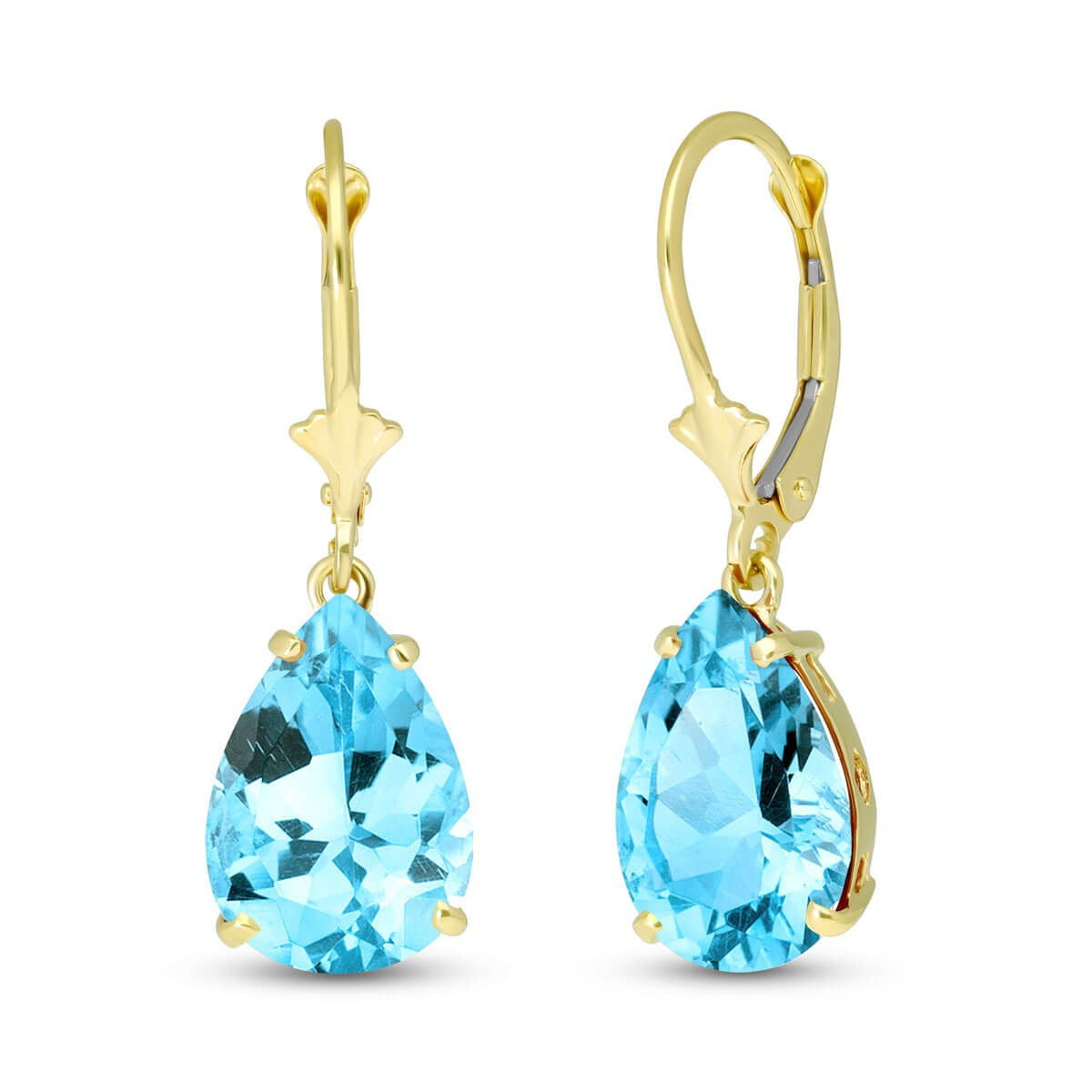 Hidden Light Blue Topaz Earrings
