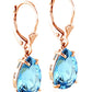 Hidden Light Blue Topaz Earrings