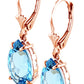 Hidden Light Blue Topaz Earrings