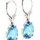 Hidden Light Blue Topaz Earrings