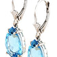 Hidden Light Blue Topaz Earrings