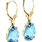 Hidden Light Blue Topaz Earrings