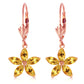 Flora Gem Citrine Earrings