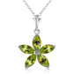 Radiant Petal Peridot Necklace