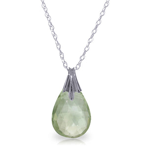 Glistening Glow Green Amethyst Necklace