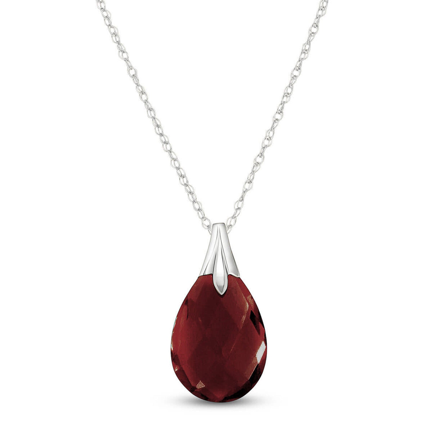 Glistening Glow Garnet Necklace