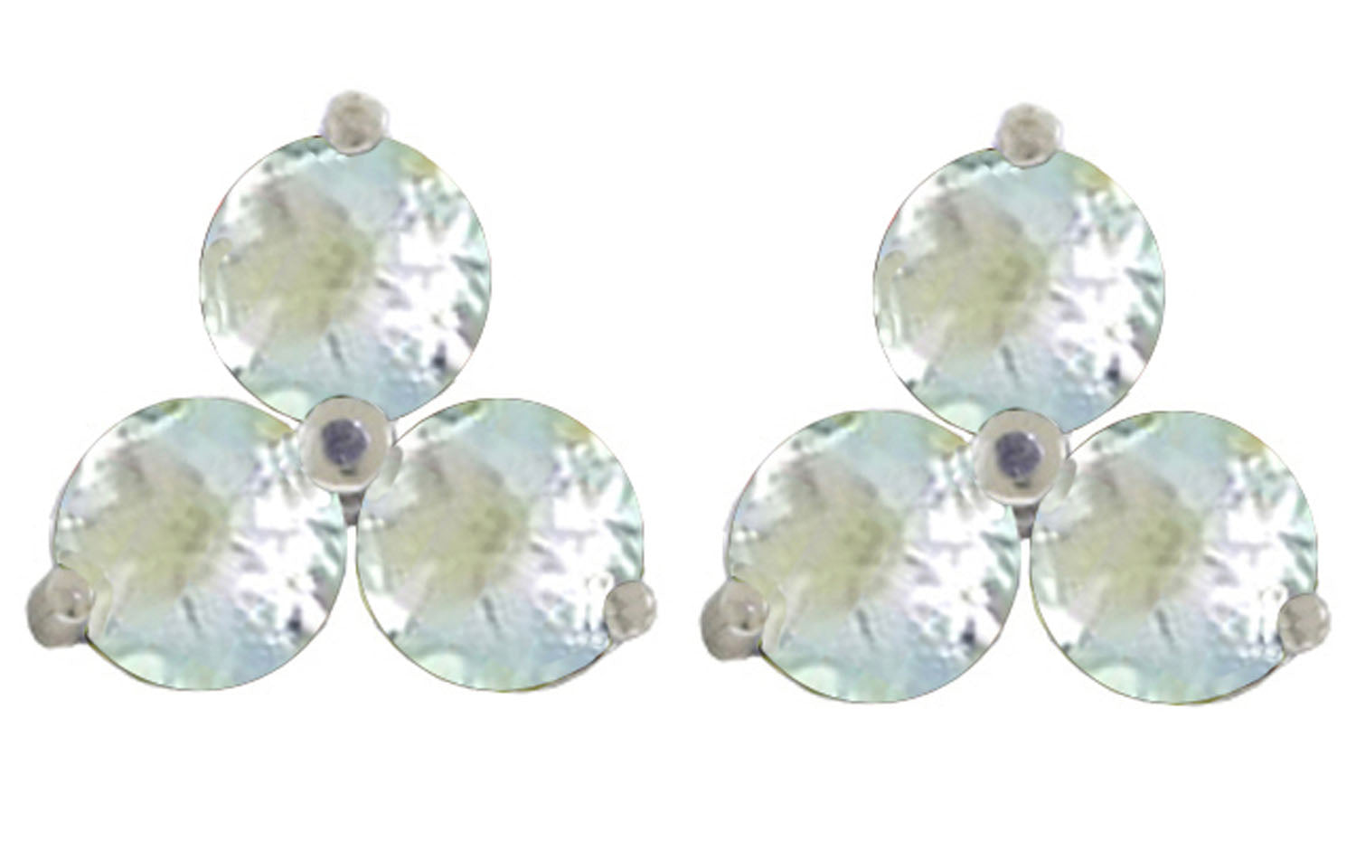Petal Prism Aquamarine Earrings