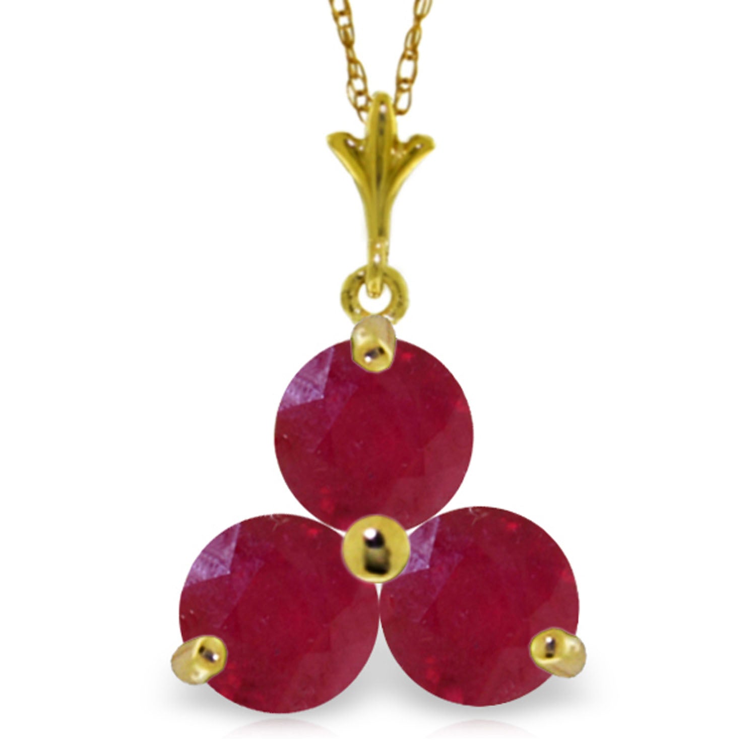 Trinity Gems Ruby Necklace